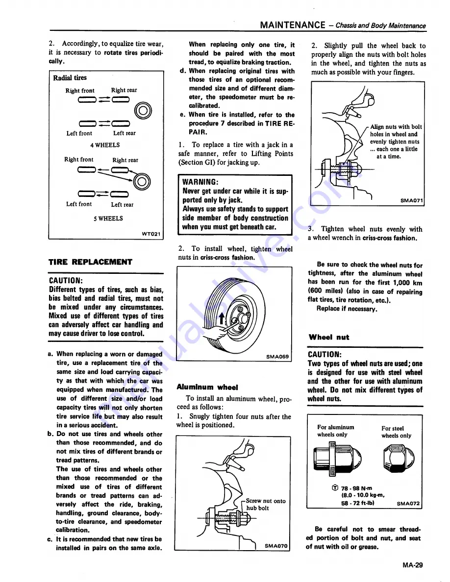 Datsun 1981 310 Service Manual Download Page 39