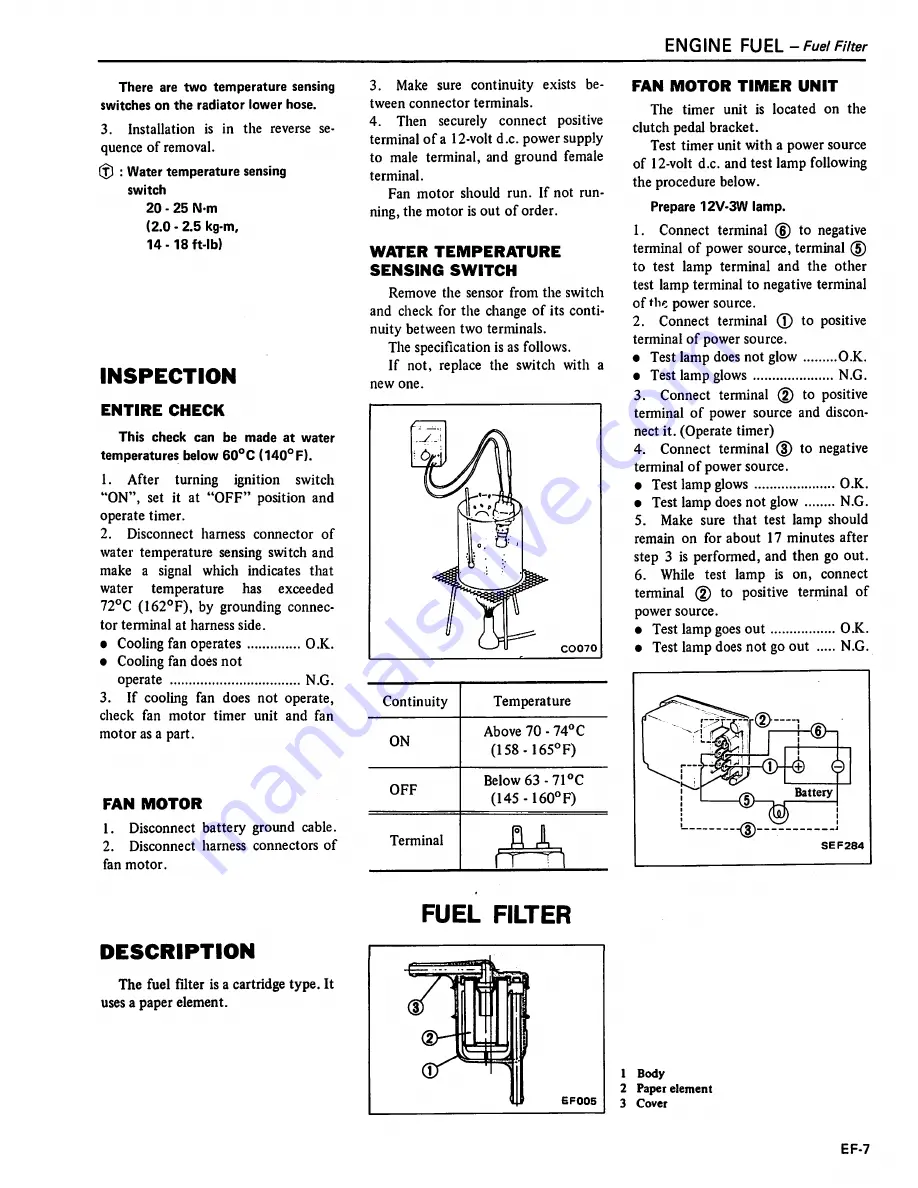 Datsun 1981 310 Service Manual Download Page 91