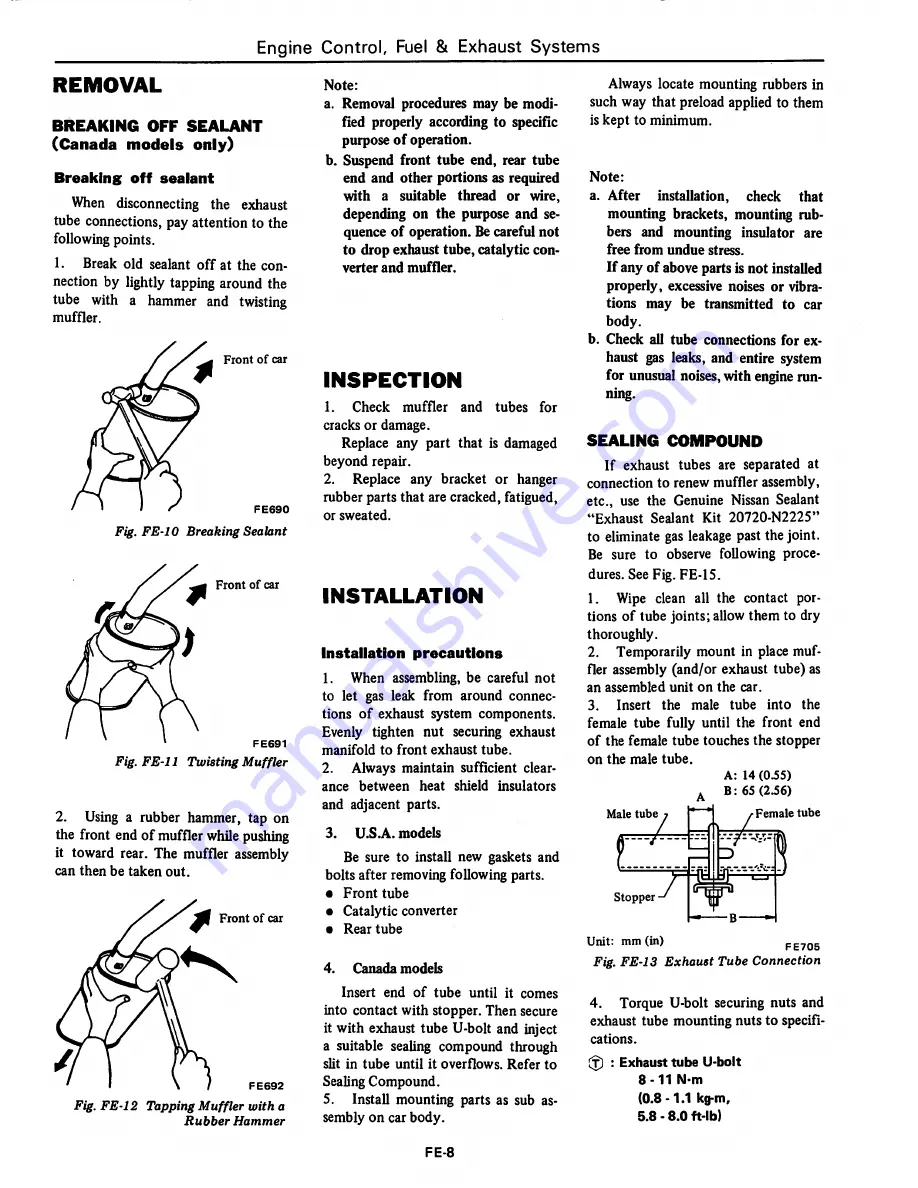 Datsun 1981 310 Service Manual Download Page 157