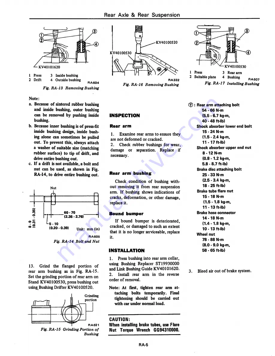 Datsun 1981 310 Service Manual Download Page 223