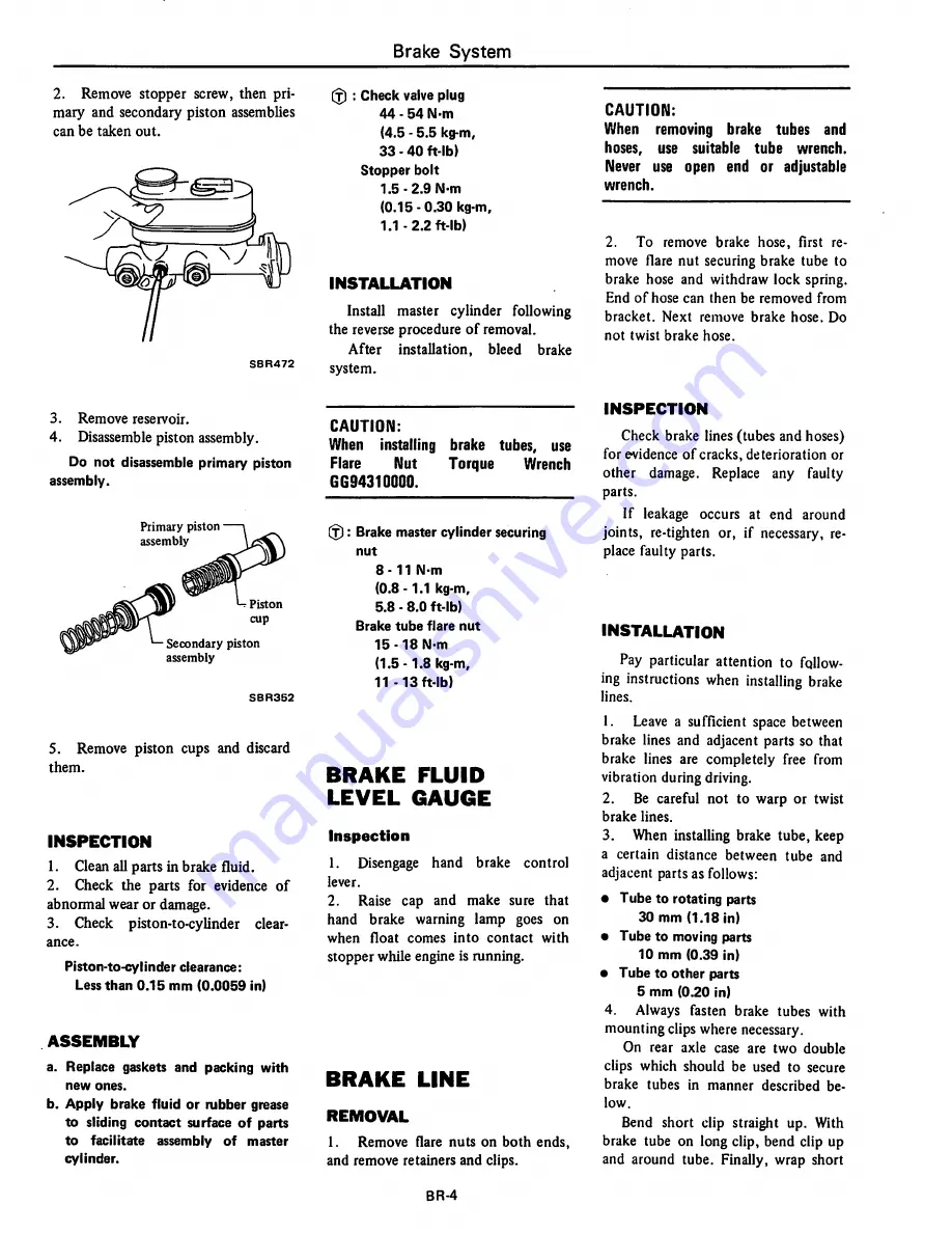 Datsun 1981 310 Service Manual Download Page 230