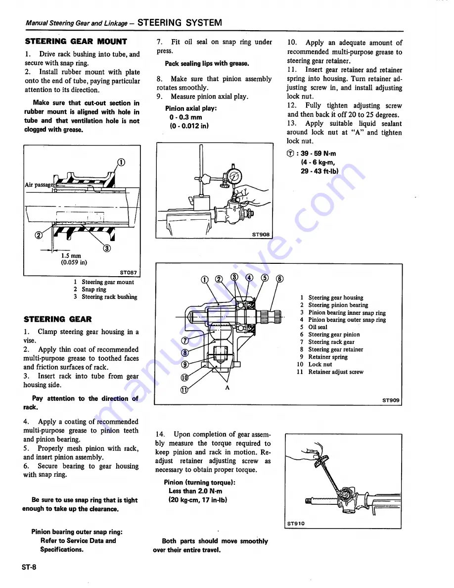 Datsun 1981 310 Service Manual Download Page 254