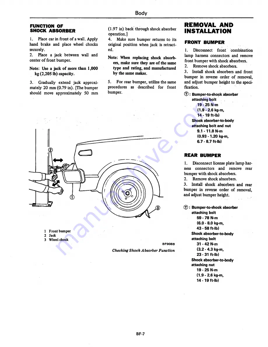 Datsun 1981 310 Скачать руководство пользователя страница 283