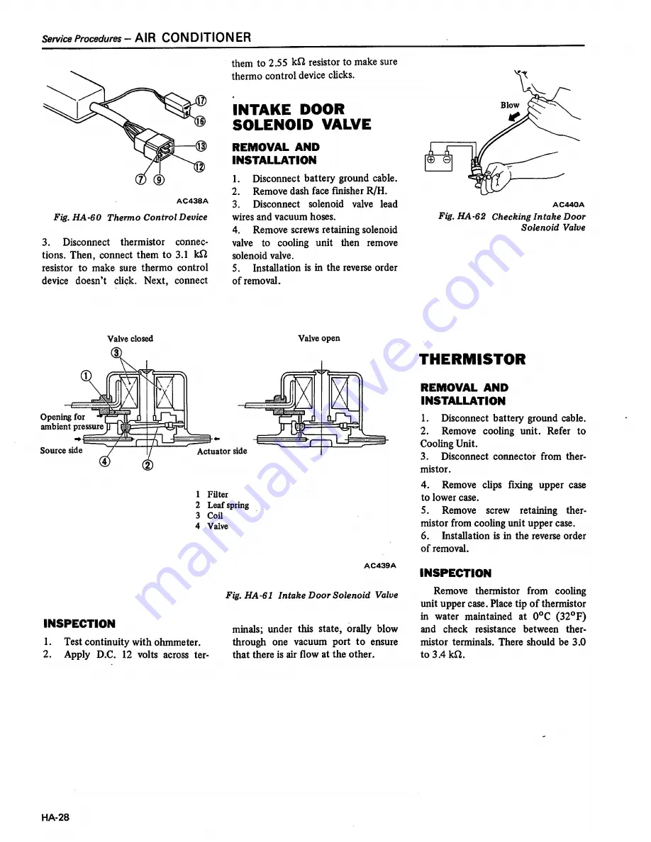 Datsun 1981 310 Service Manual Download Page 331