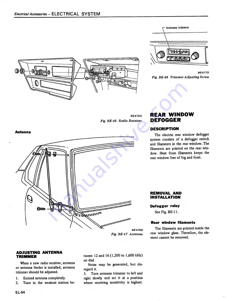 Datsun 1981 310 Service Manual Download Page 413