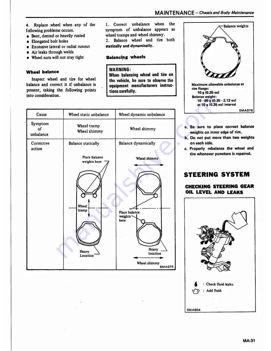 Datsun 1981 Pick-Up Service Manual Download Page 43