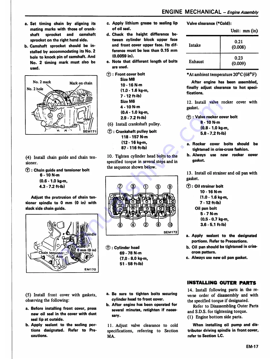 Datsun 1981 Pick-Up Service Manual Download Page 68