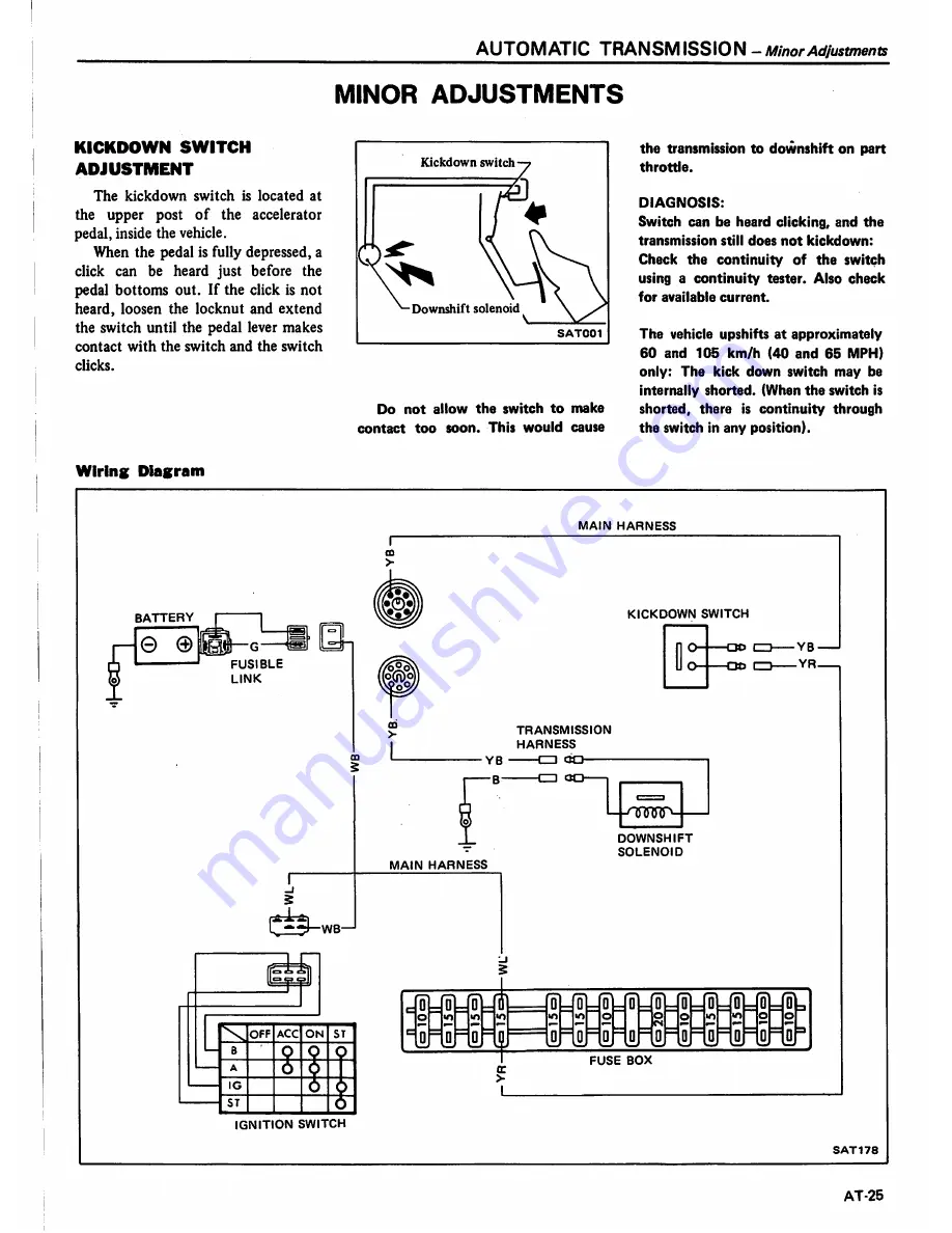 Datsun 1981 Pick-Up Service Manual Download Page 228