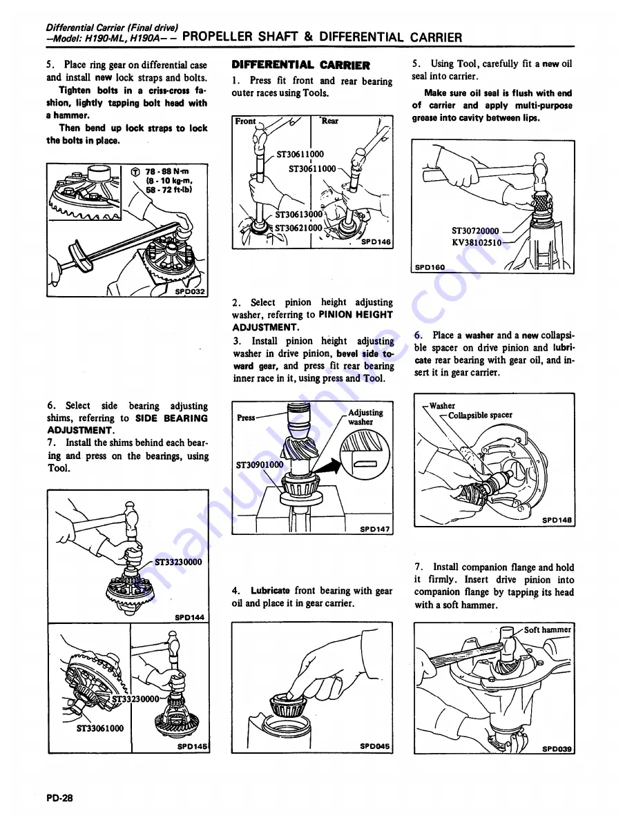 Datsun 1981 Pick-Up Service Manual Download Page 312