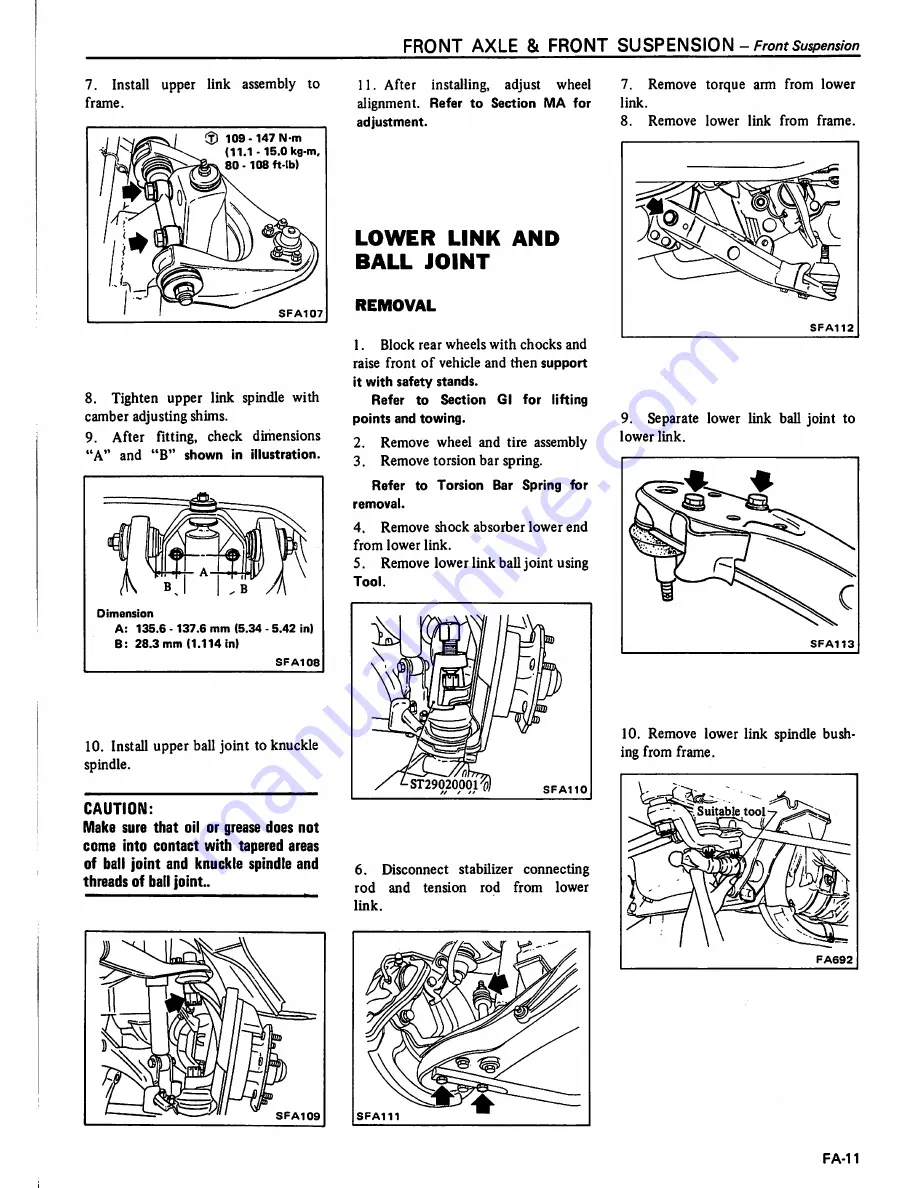 Datsun 1981 Pick-Up Service Manual Download Page 338