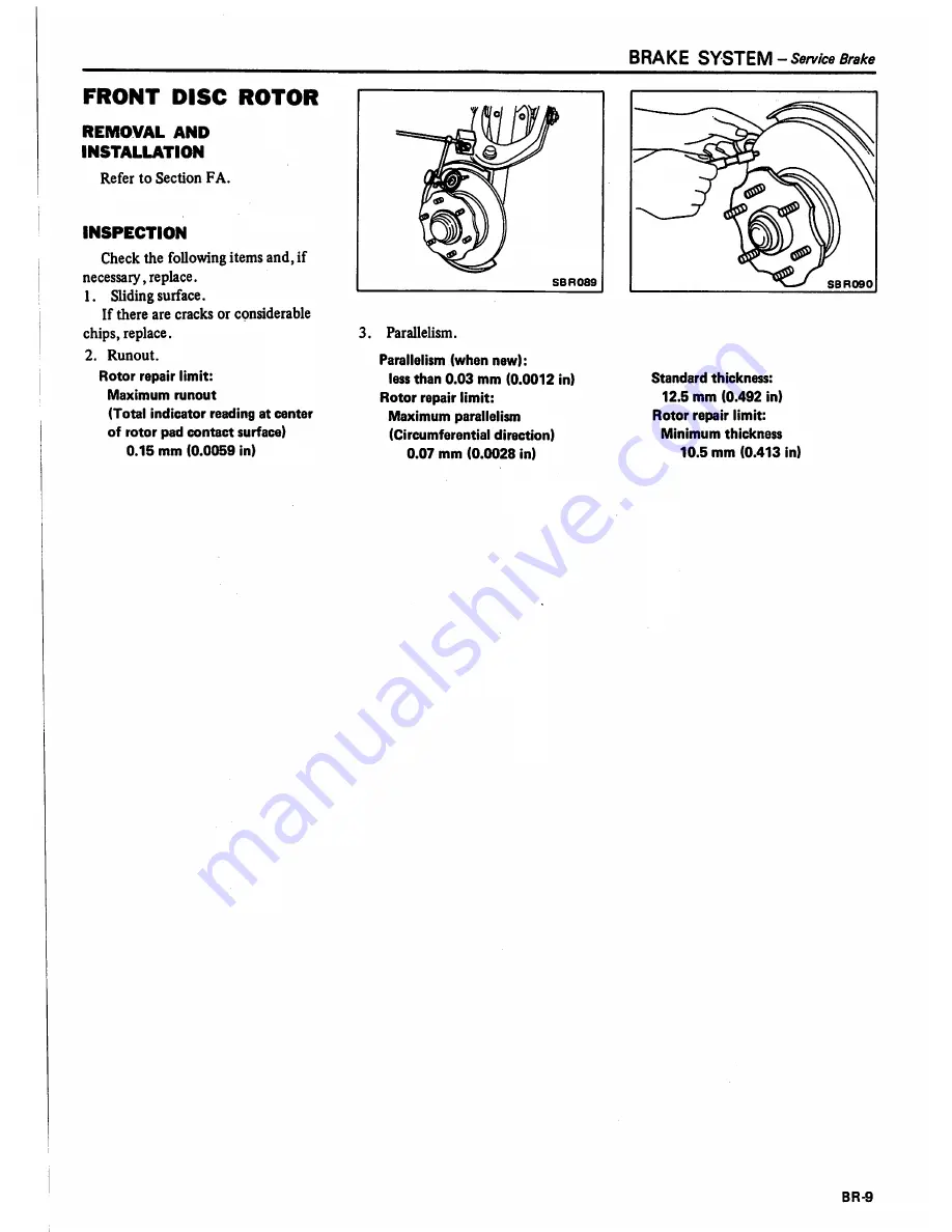 Datsun 1981 Pick-Up Service Manual Download Page 375