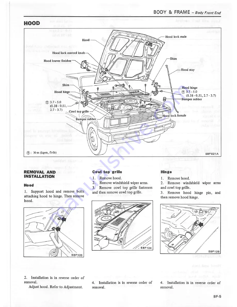 Datsun 1981 Pick-Up Service Manual Download Page 408