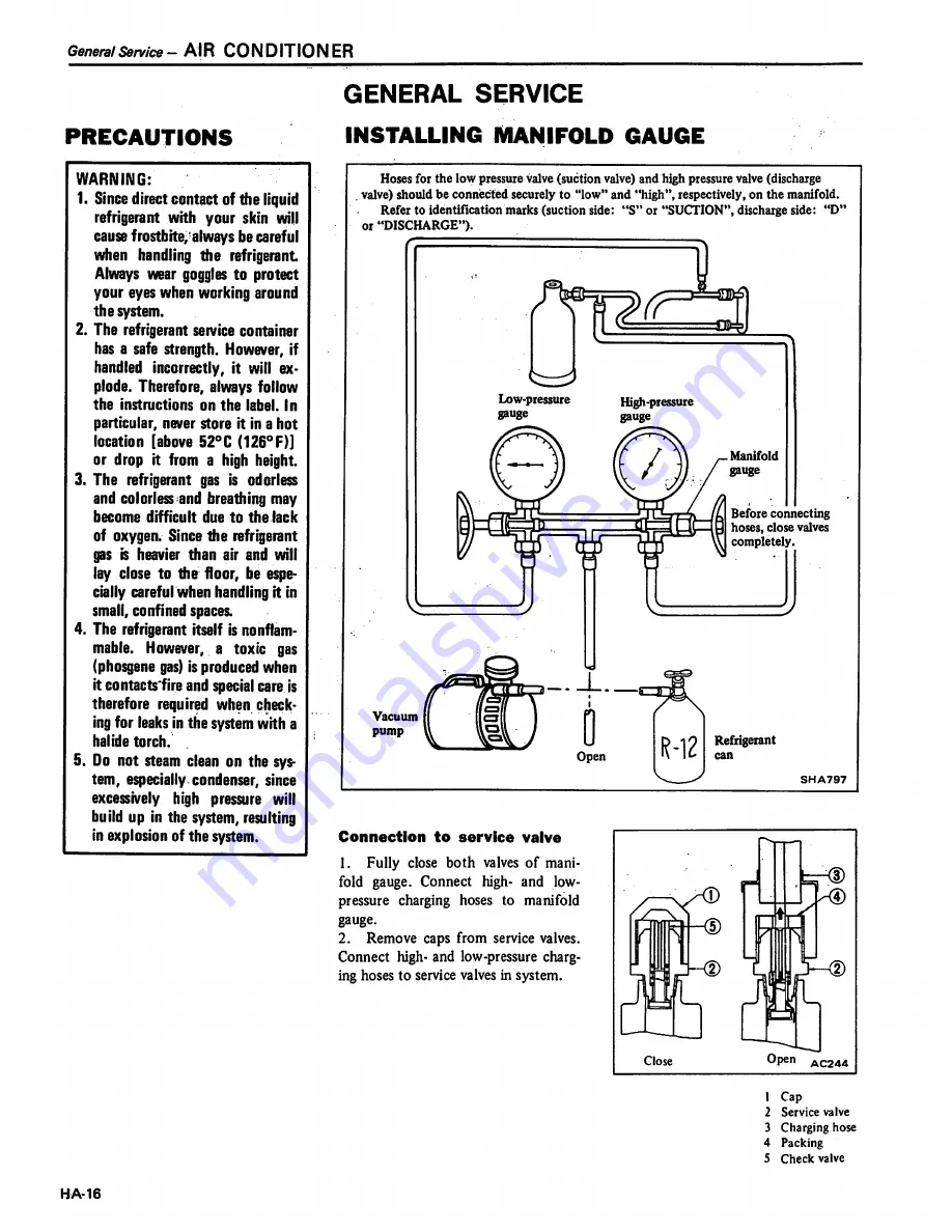 Datsun 1981 Pick-Up Service Manual Download Page 449