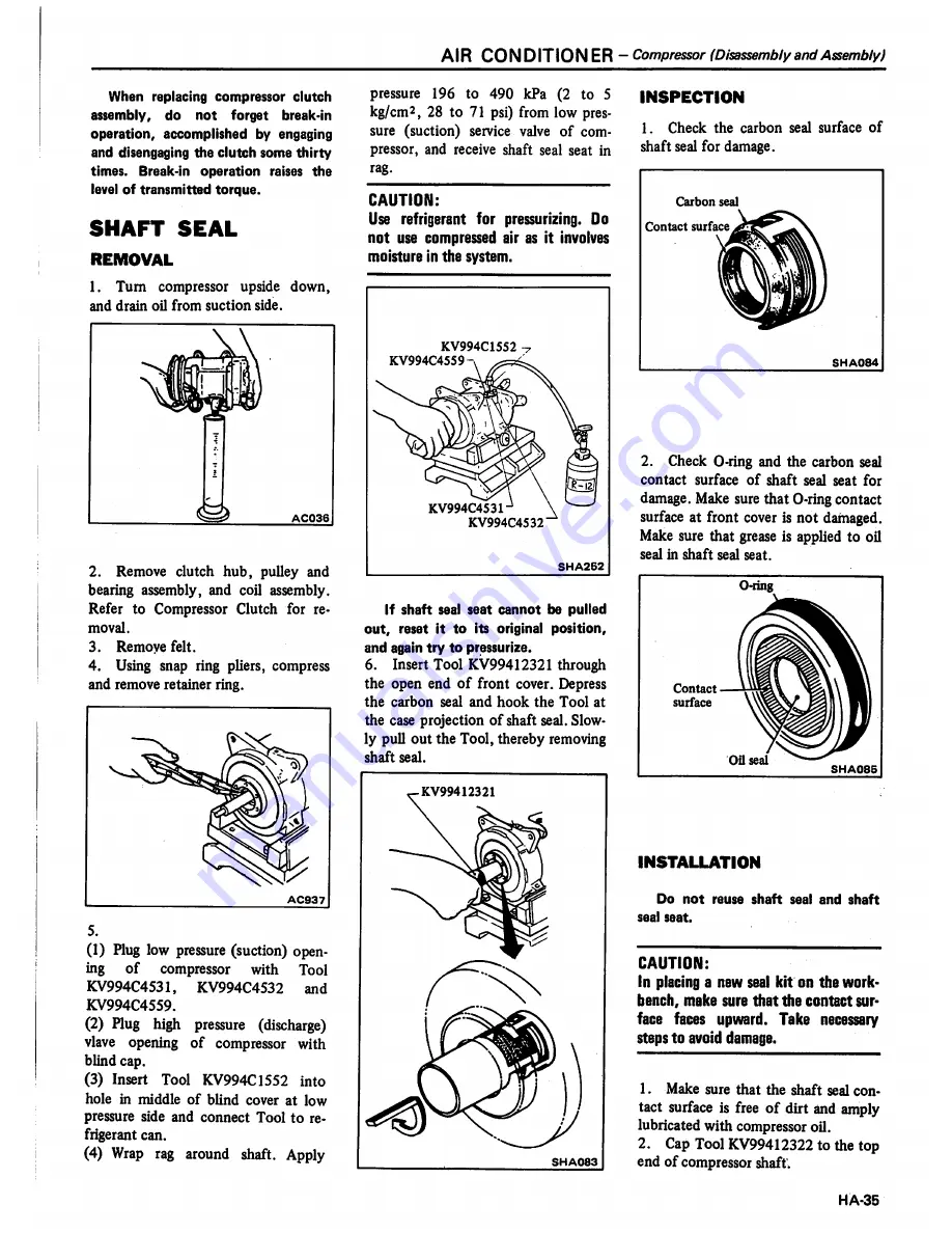 Datsun 1981 Pick-Up Service Manual Download Page 468