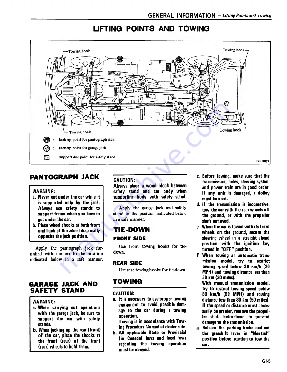 Datsun 200SX Service Manual Download Page 8