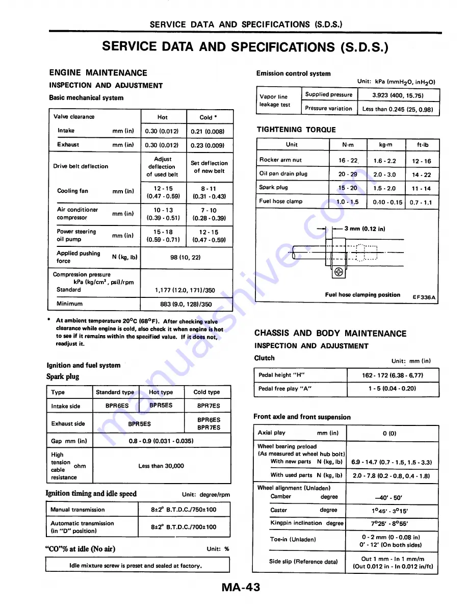 Datsun 200SX Service Manual Download Page 52