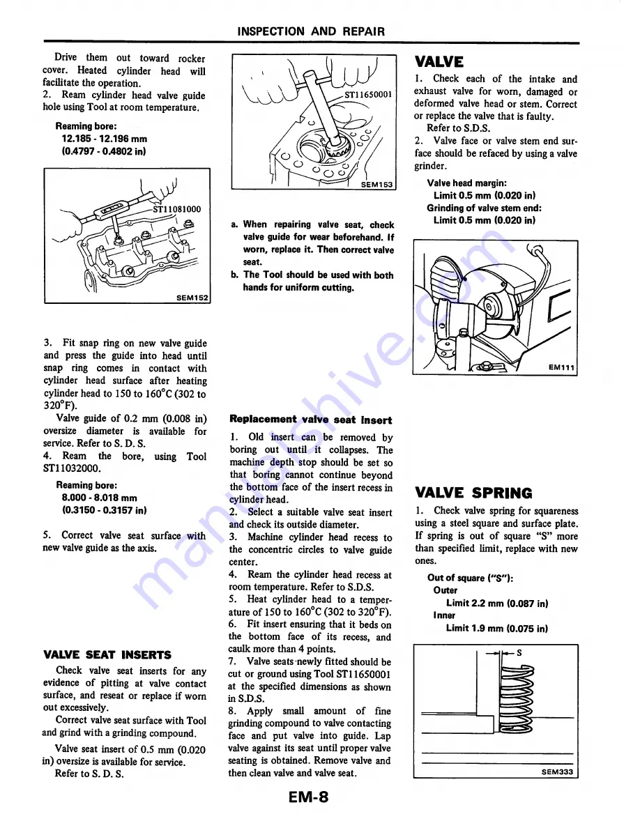 Datsun 200SX Service Manual Download Page 61