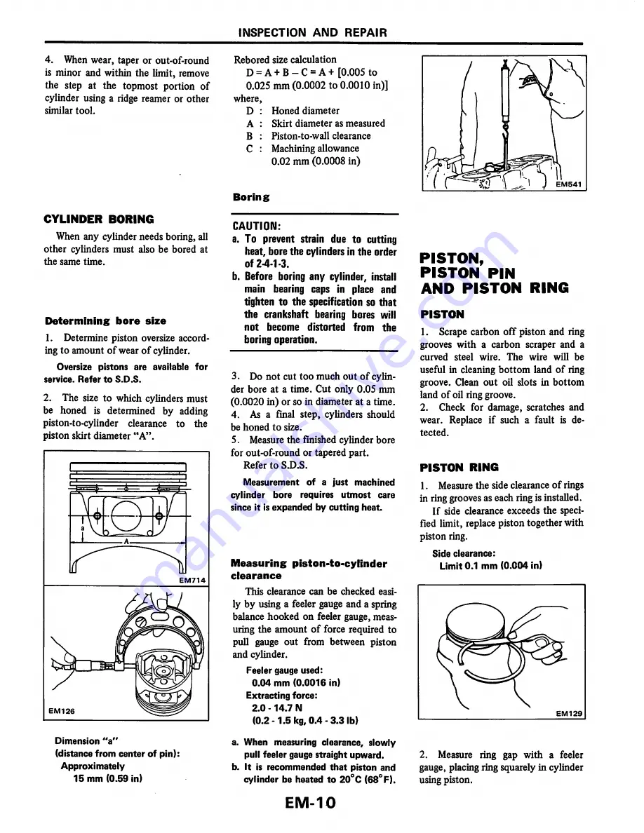 Datsun 200SX Service Manual Download Page 63