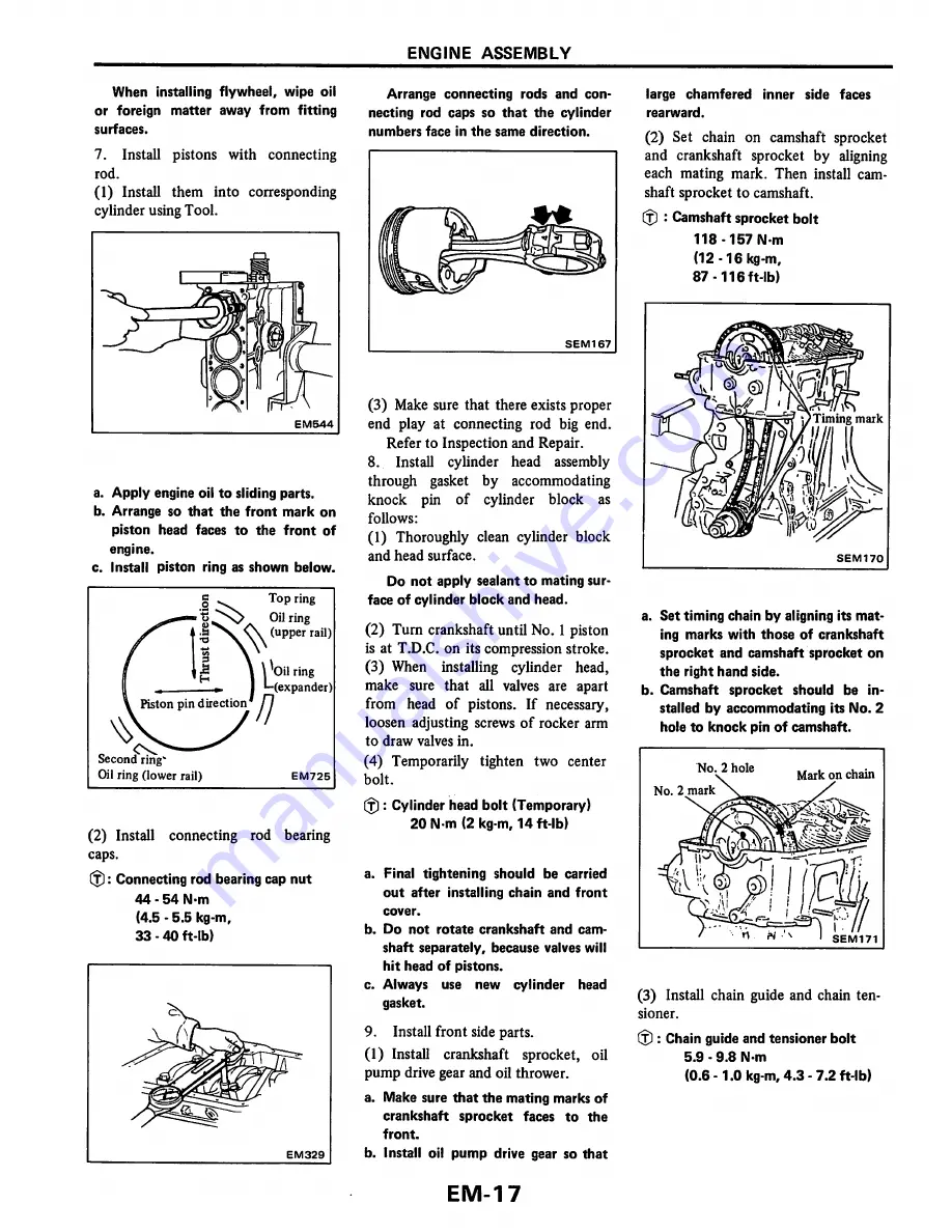 Datsun 200SX Service Manual Download Page 70