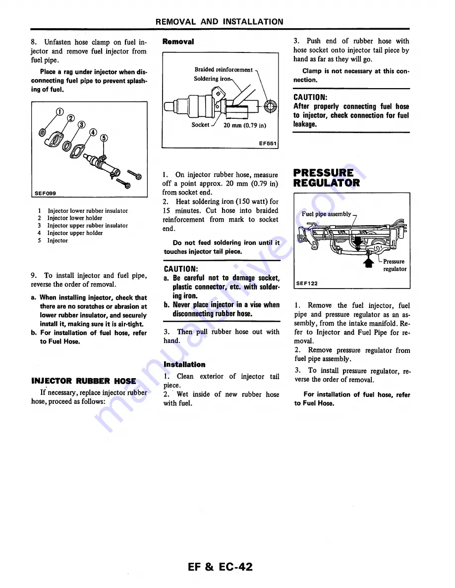 Datsun 200SX Service Manual Download Page 130