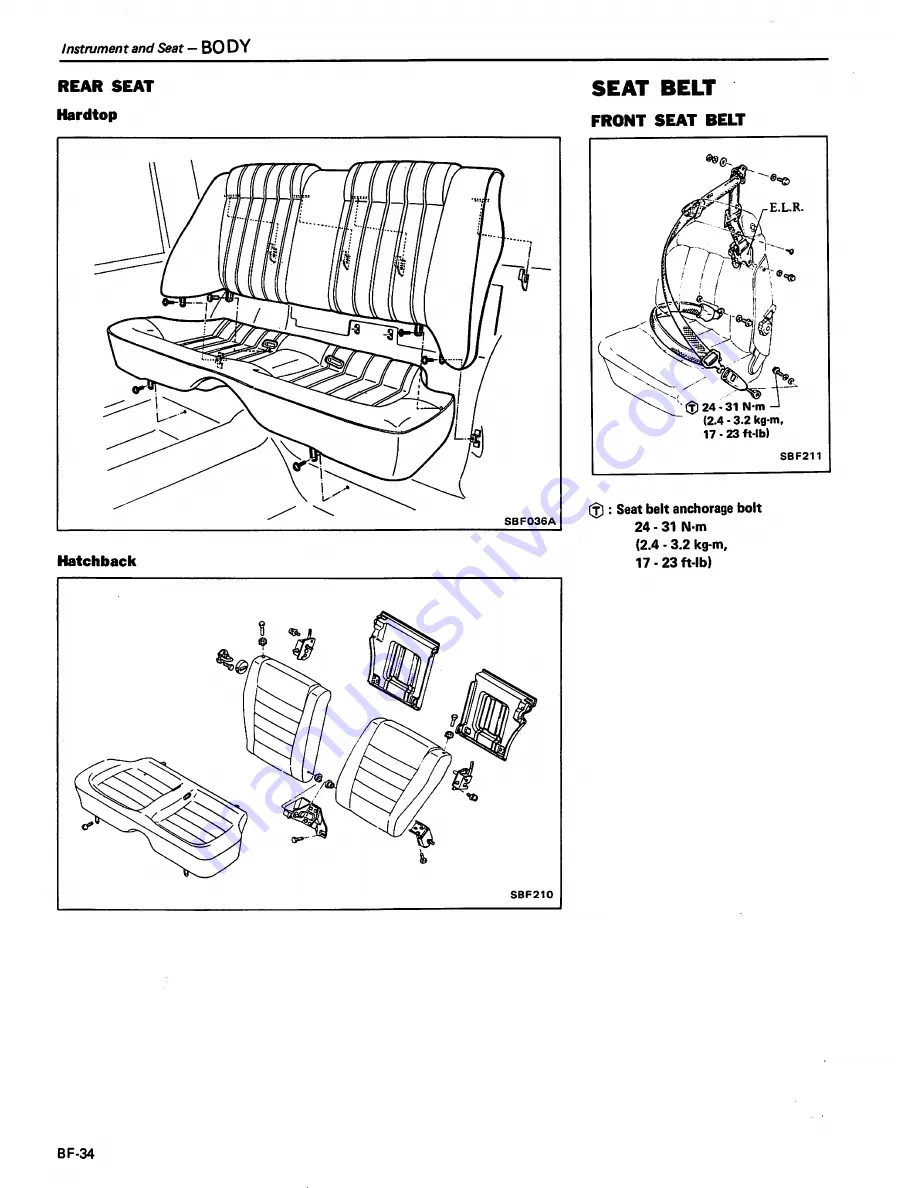 Datsun 200SX Service Manual Download Page 385