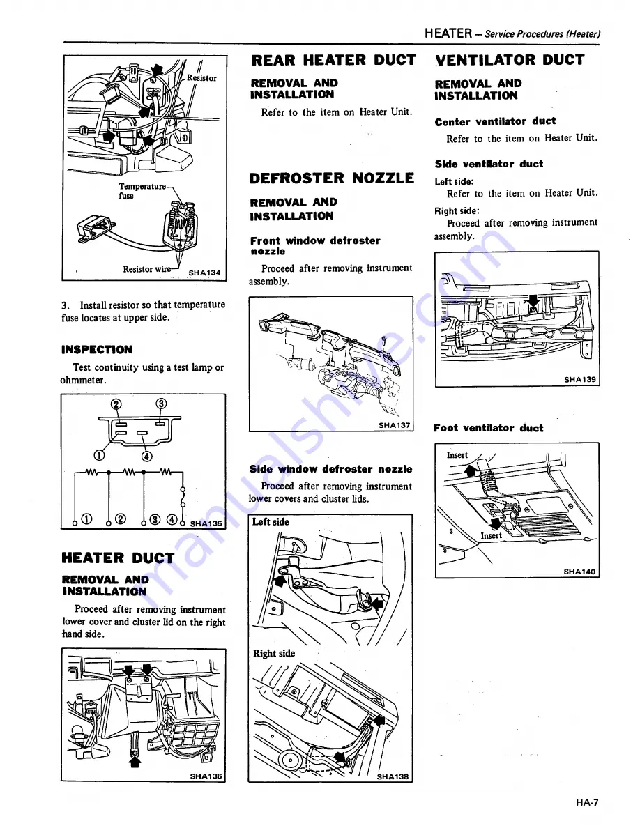 Datsun 200SX Service Manual Download Page 397