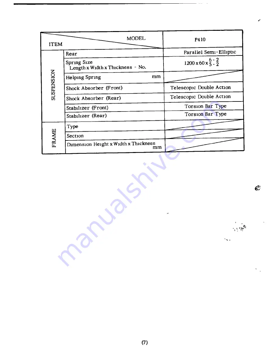 Datsun BLUEBlRD L 410 Series Service Manual Download Page 12