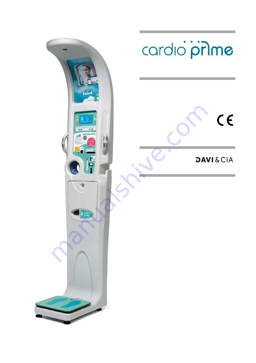 davicia cardio prime LCD Distributor Manual Download Page 1