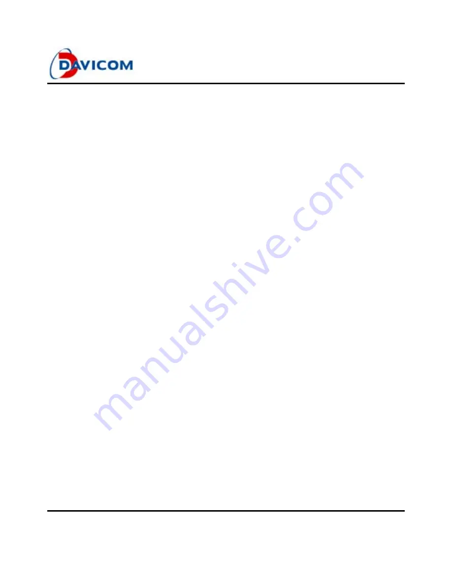 Davicom DM562AP Operation Manual Download Page 5