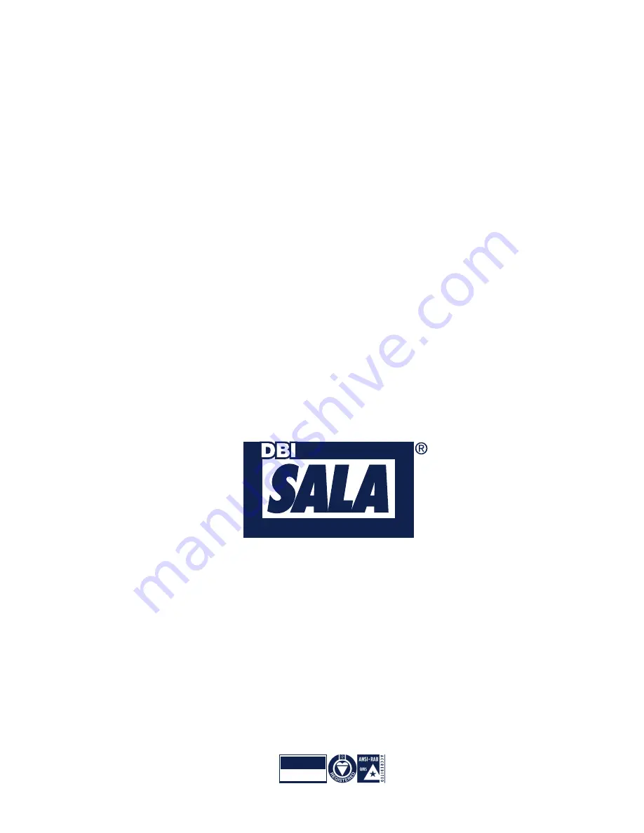 DBI SALA 1106150 User Instruction Manual Download Page 8