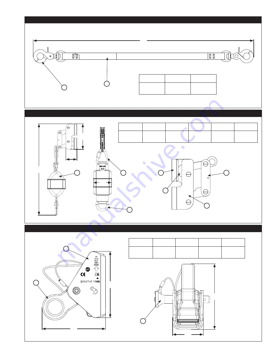 DBI SALA ROLLGLISS R550 User Instruction Manual Download Page 3