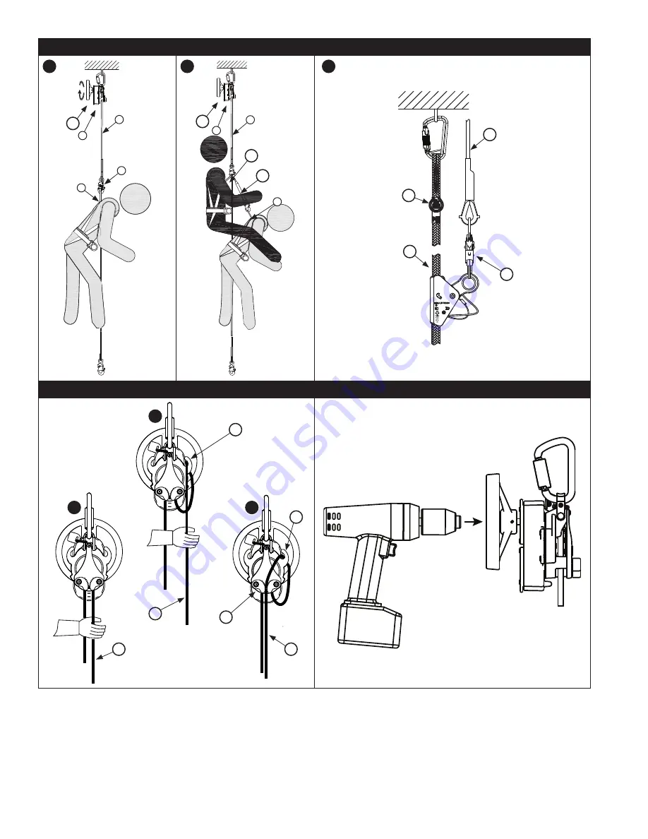 DBI SALA ROLLGLISS R550 User Instruction Manual Download Page 6