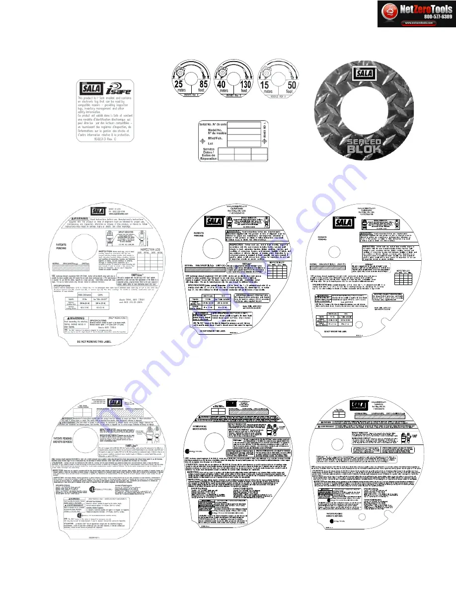 DBI SALA Sealed-Blok 3400860 User Instruction Manual Download Page 12