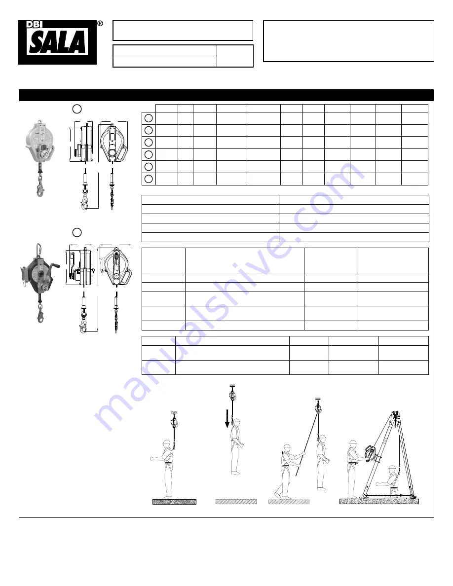 DBI SALA ULTRA-LOK 3501104 Instruction Manual Download Page 1