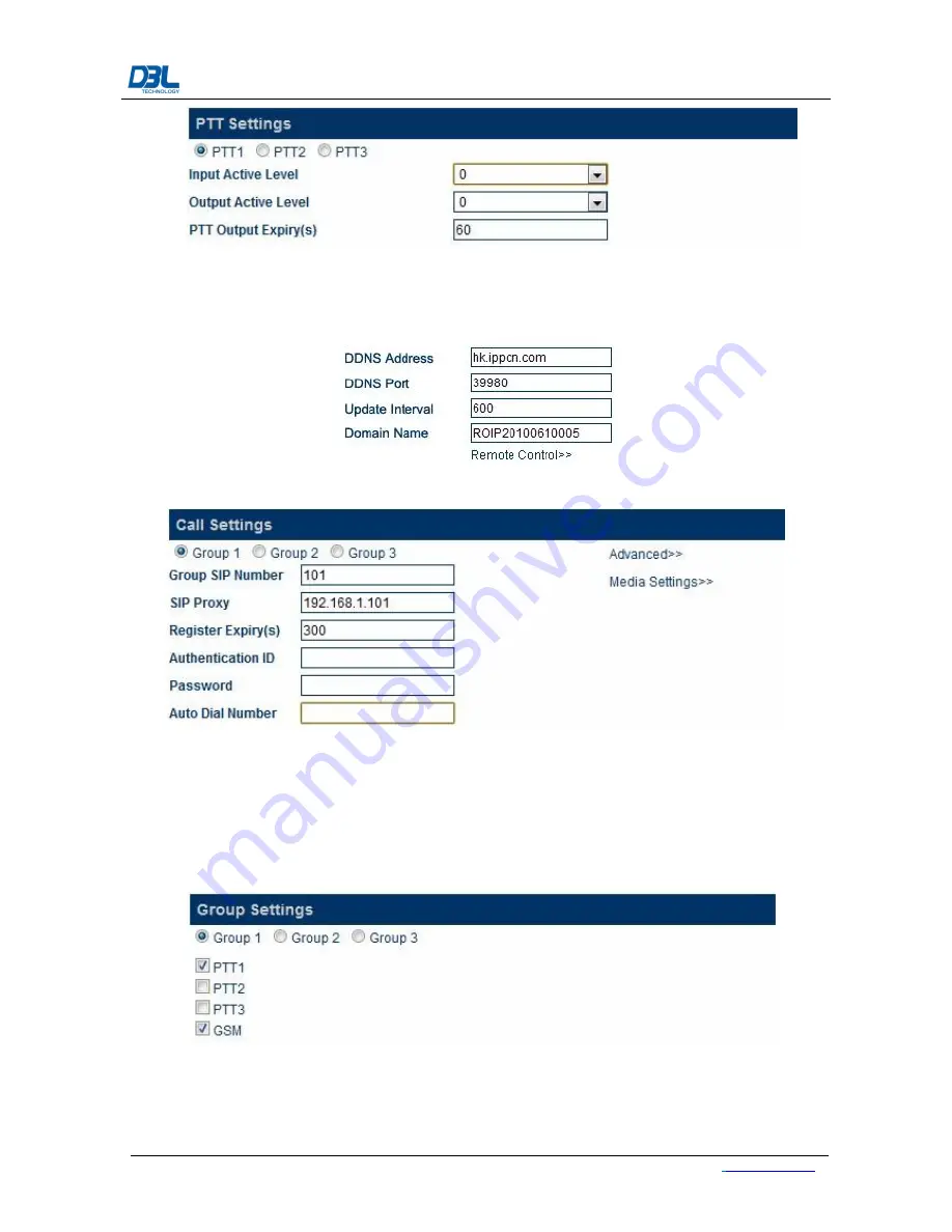 DBL Technology ROIP302 Series User Manual Download Page 26