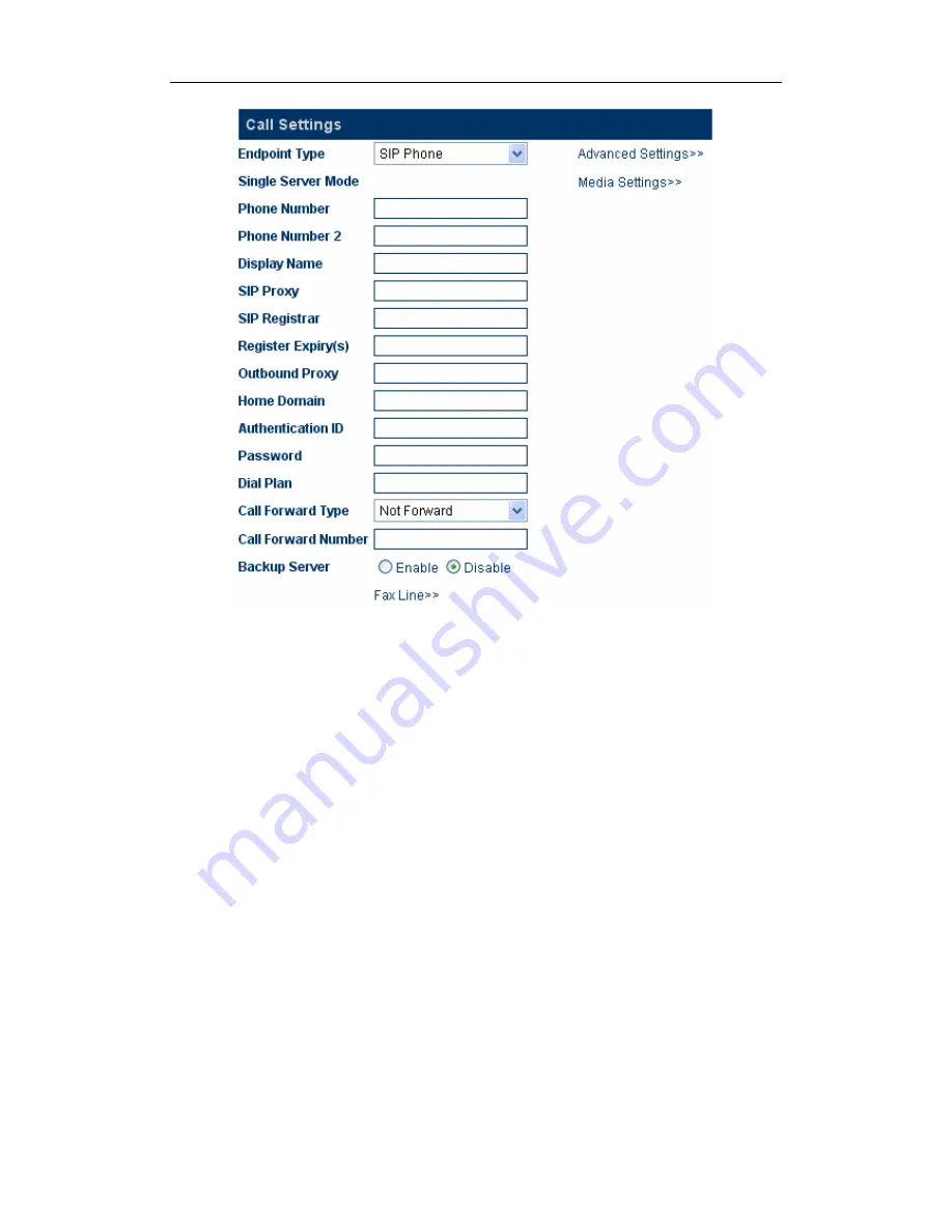 DBL Technology VoIP FXS+PSTN Gateway Скачать руководство пользователя страница 29