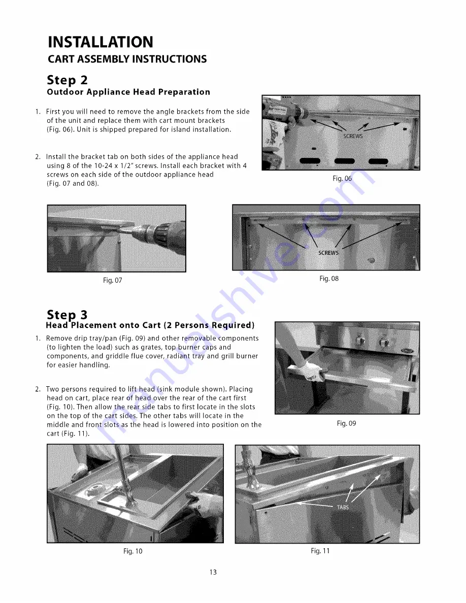 DCS BFG-30BS Use And Care & Installation Manual Download Page 14