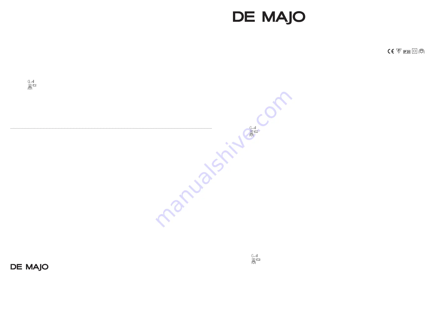 DE MAJO MEMORY R1 Assembly Instructions Download Page 1