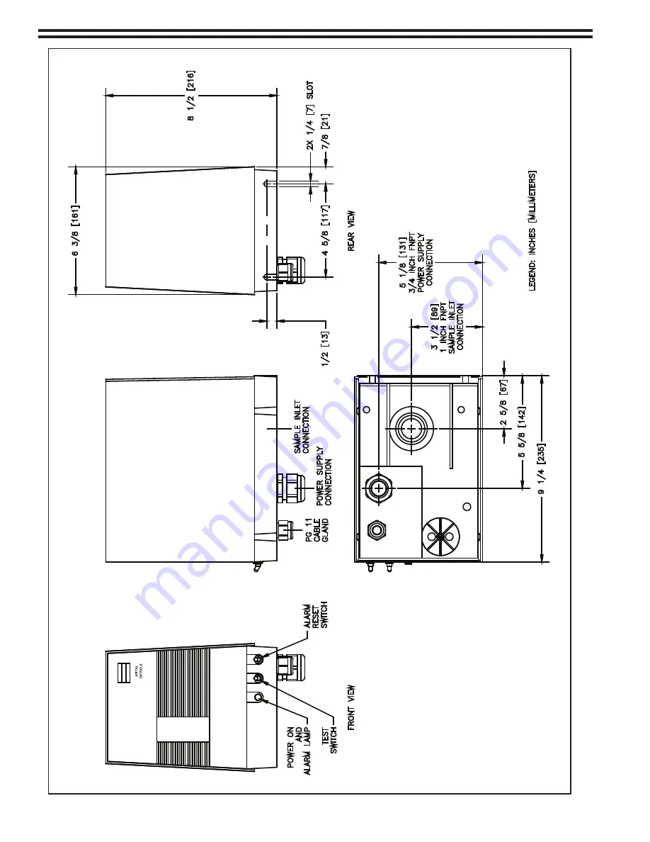 De Nora Capital Controls CHLORALERT T17CA4000 Series Instruction Manual Download Page 8