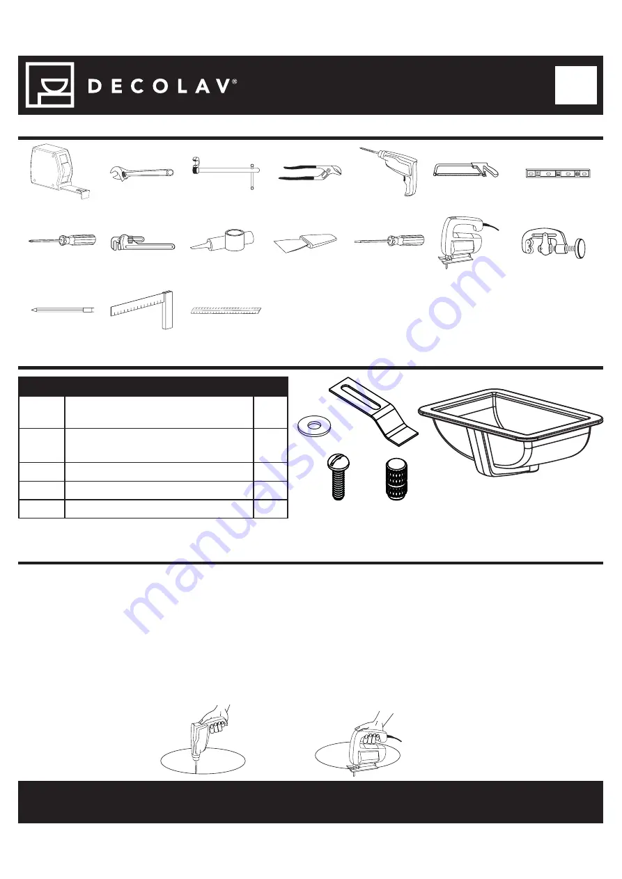 Decolav CALLENSIA 1402 Manual Download Page 6