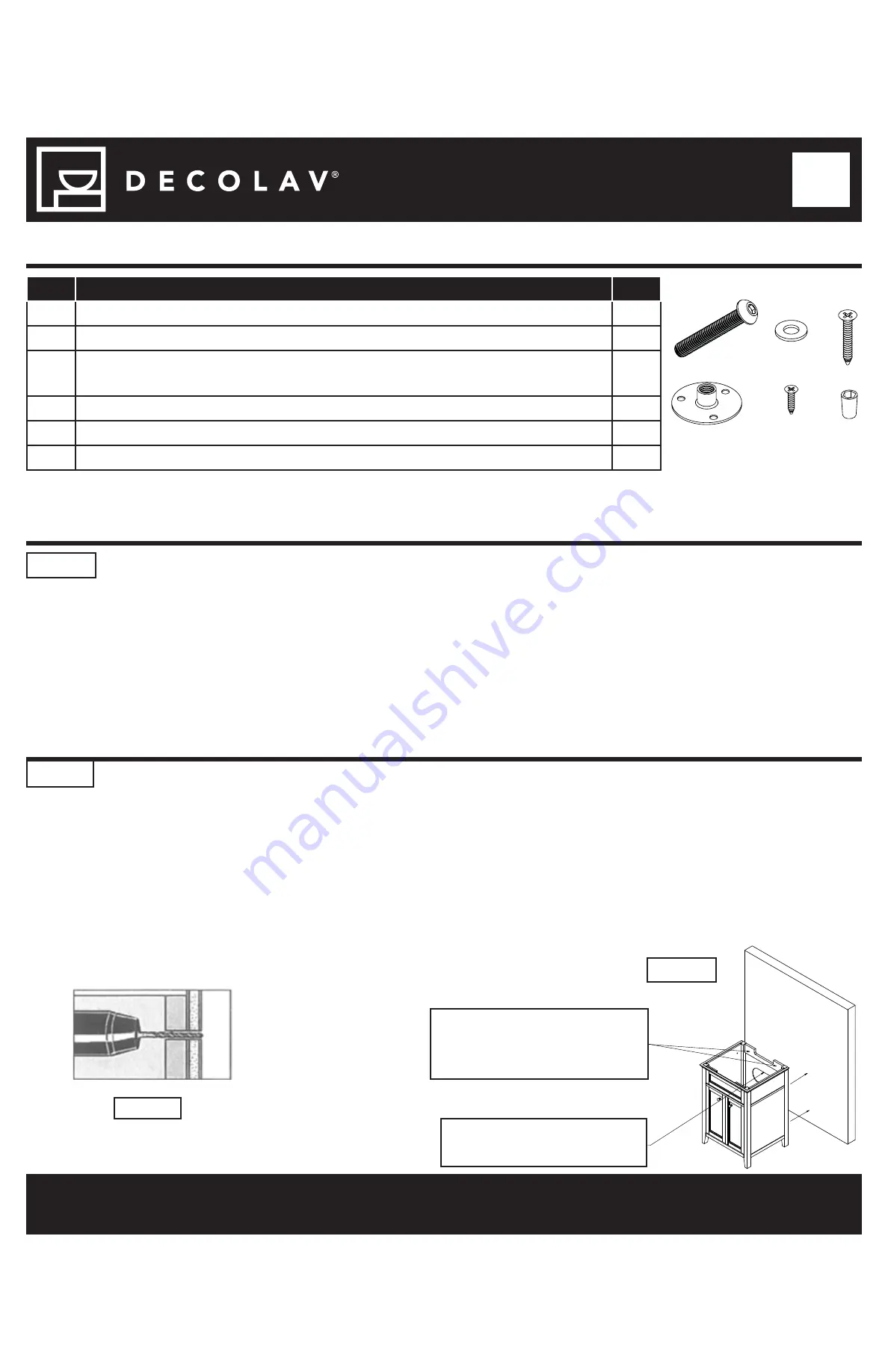 Decolav JORDAN MODULAR 1666 Скачать руководство пользователя страница 4