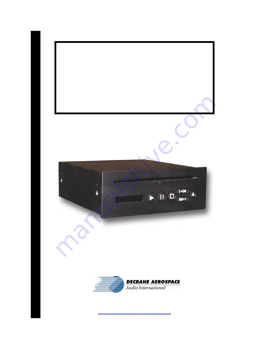 decrane aerospace DVD-9101-201-x Скачать руководство пользователя страница 1