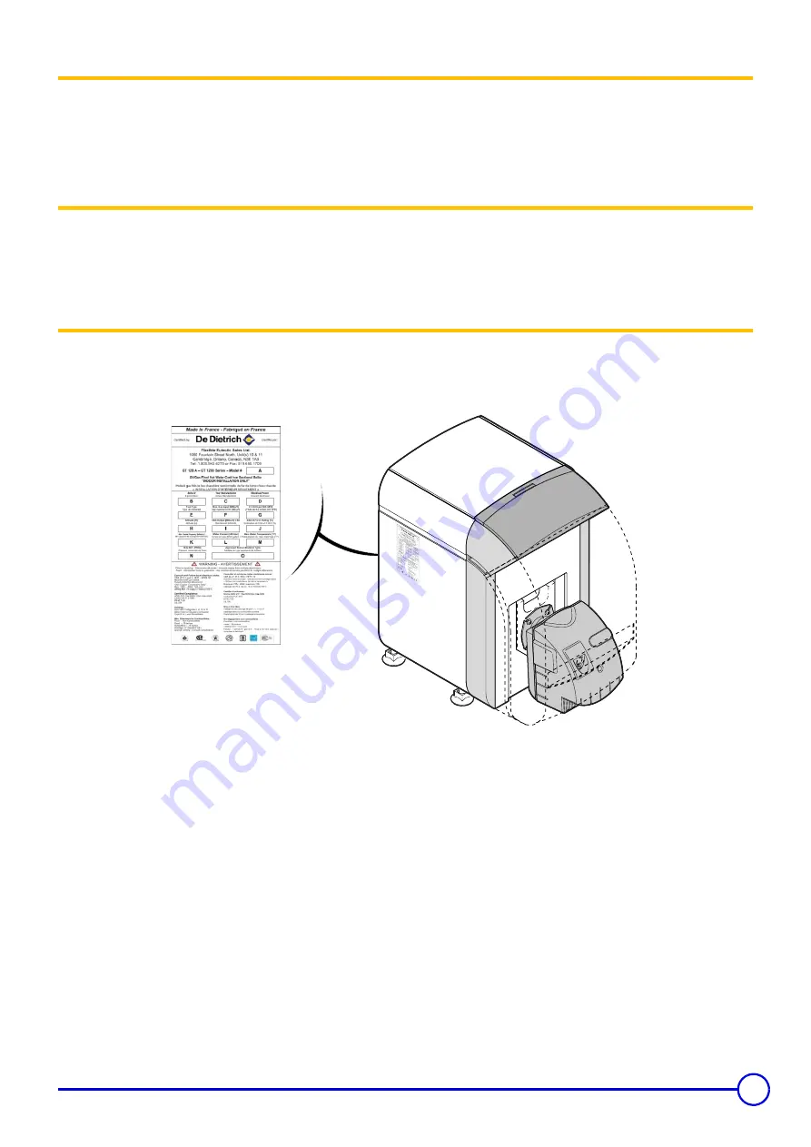 DeDietrich GT 123 A Installation And Maintenance Manual Download Page 33