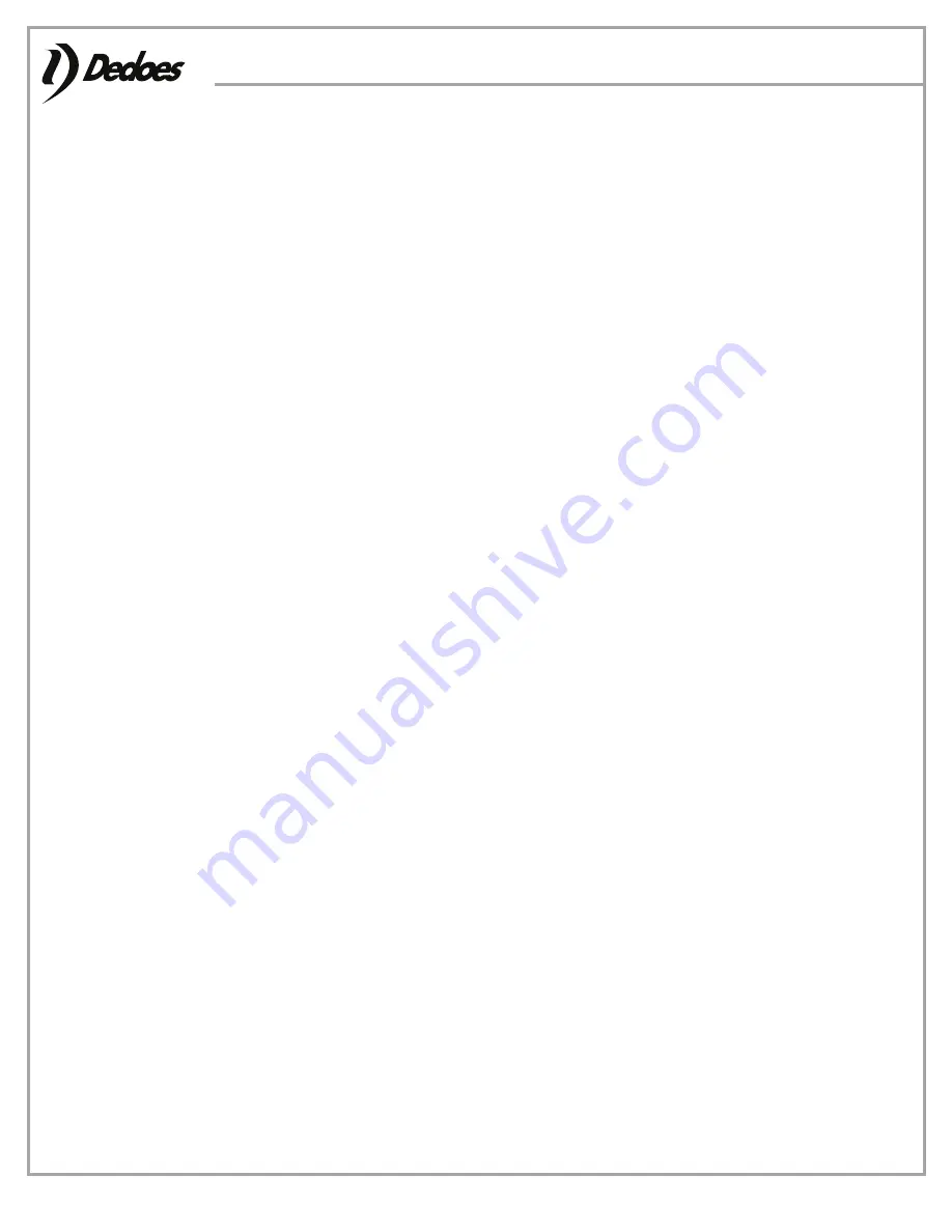 Dedoes MPU02 Manual Download Page 1