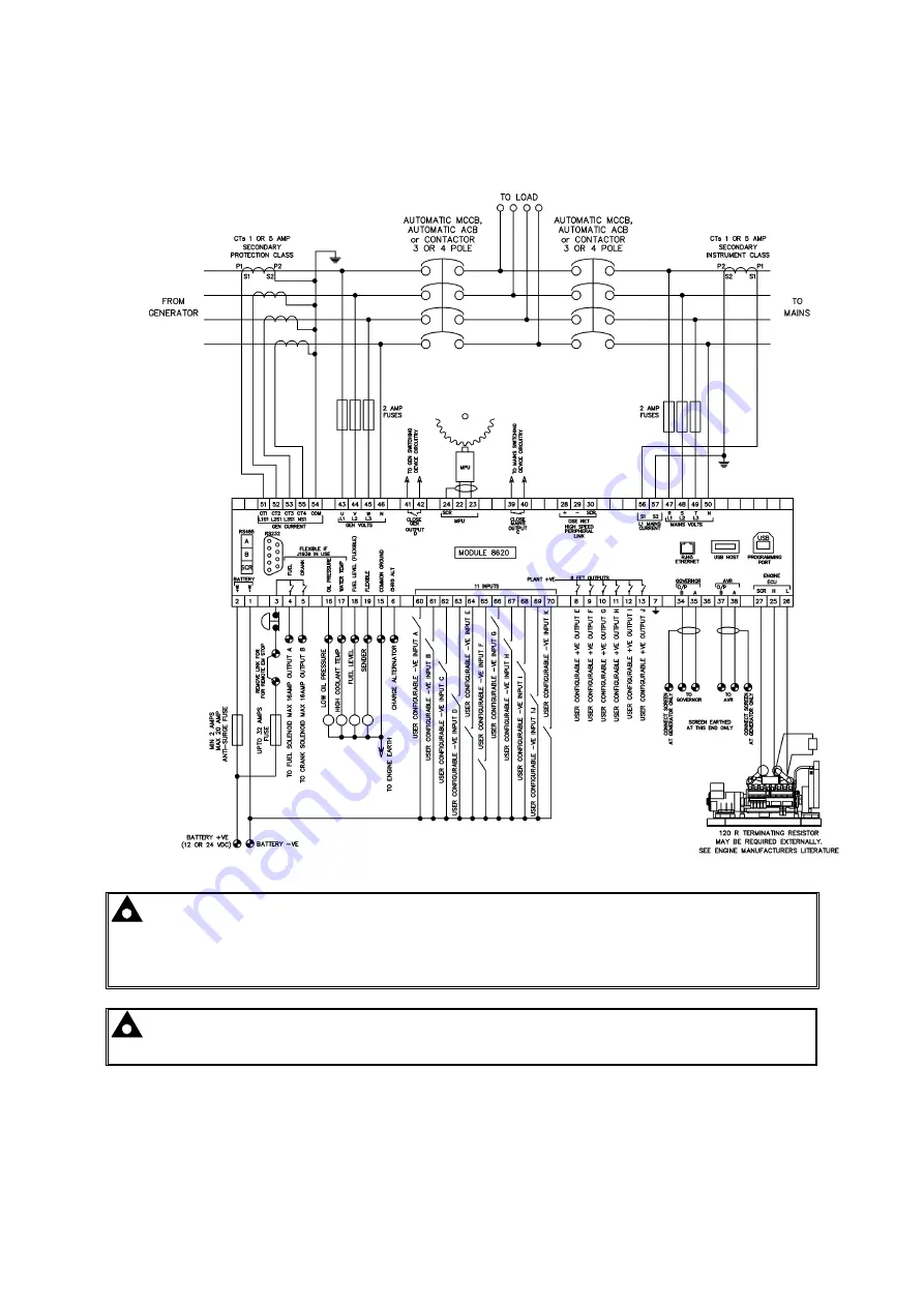 DEEP SEA ELECTRONICS DSE8620 Скачать руководство пользователя страница 46