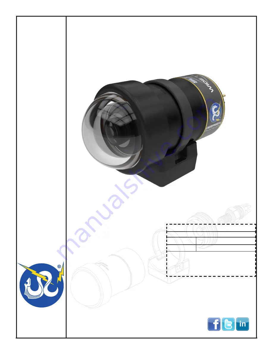 DeepSea Power & Light Super Wide-i SeaCam Operator'S Manual Download Page 1