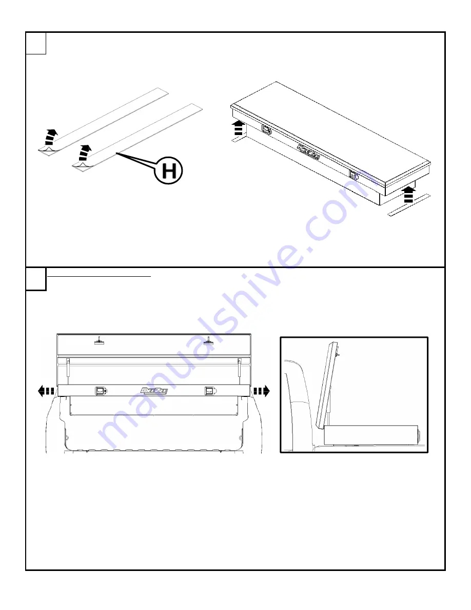 DeeZee Brite Tread Tool Box Installation Instruction Download Page 4