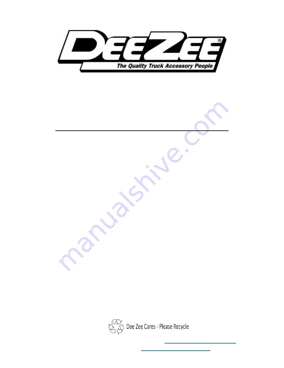 DeeZee DZ 99600 Installation Instructions Manual Download Page 4