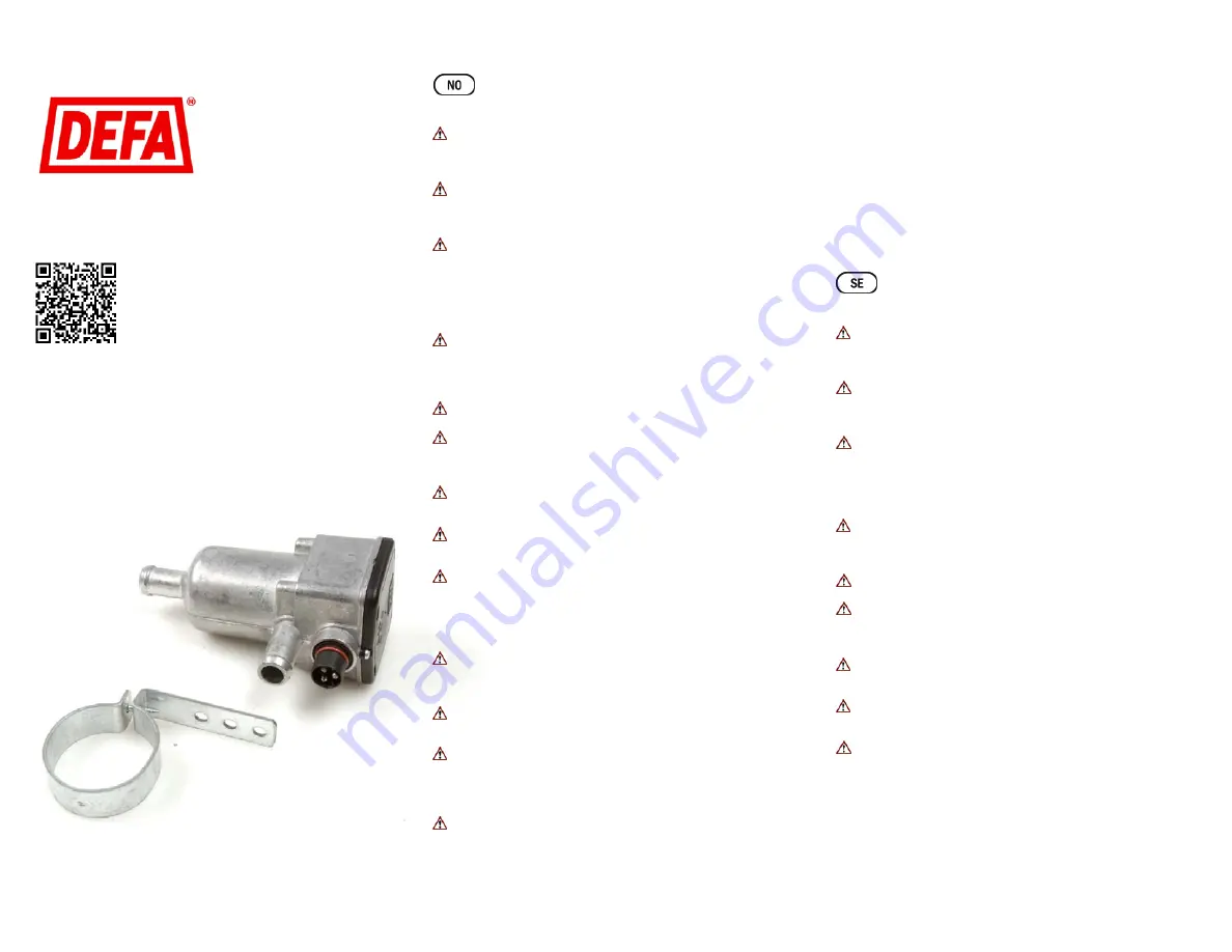 DEFA 411715 Fitting Instructions Manual Download Page 1