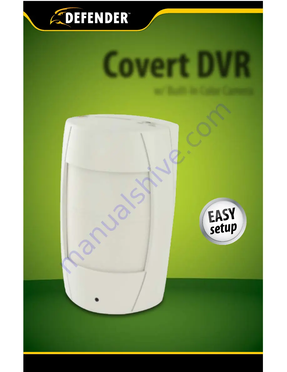 Defender Covert DVR Скачать руководство пользователя страница 1